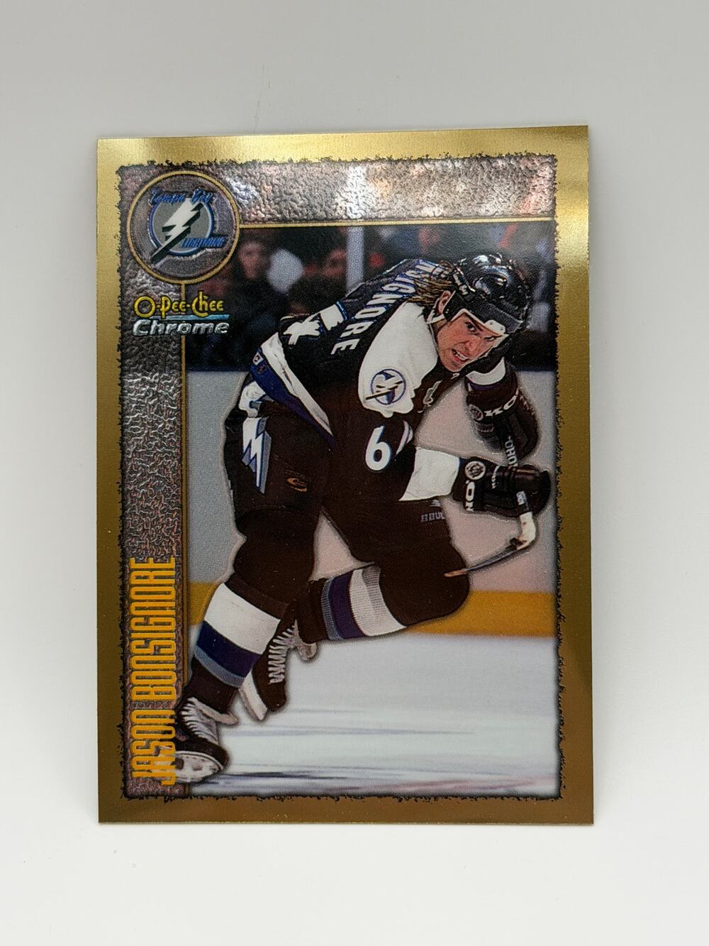 1998-99 O-Pee-Chee Chrome Refractor #129 Jason Bonsignore Lightning